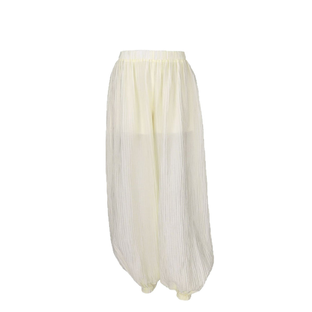 Women's Apricot Tencel-Blend Tapered Pants - Apricot