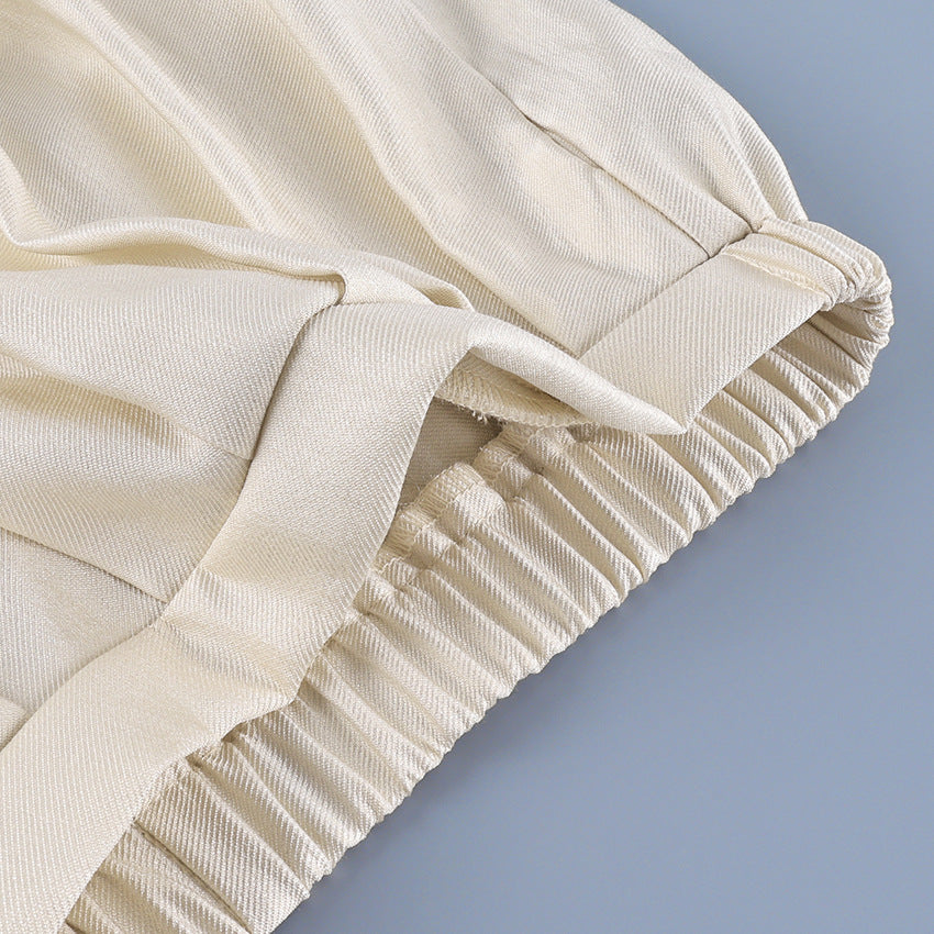 Women's Draped Wide-Leg Pants