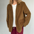 Women's Corduroy Blazer Jacket